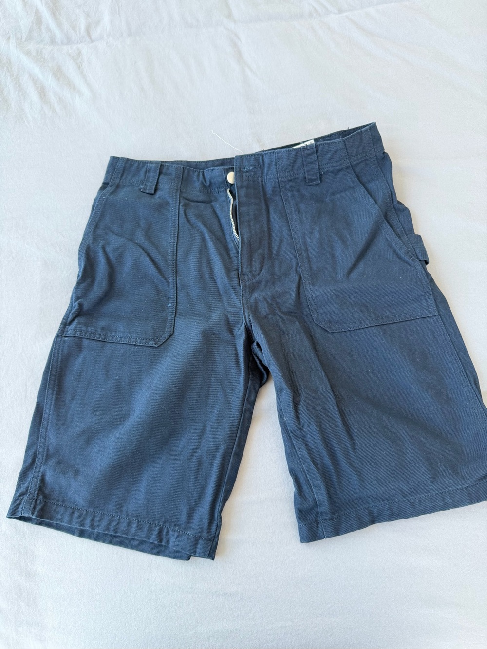 Zara Navy Blue Cargo Shorts